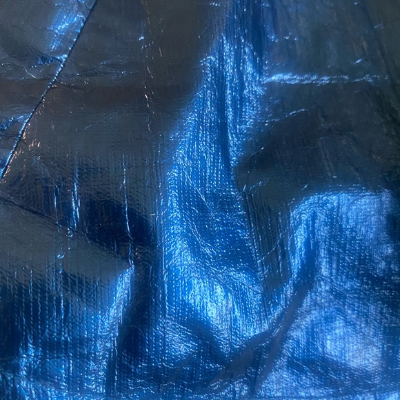 Urban Outfitters Retro Anorak Metallic Dark Blue Jacket - Picture 9 of 11